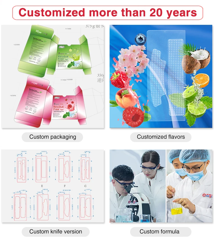 Профессиональный комплект для отбеливания зубов Onuge с Клюквенным ароматом без остатков белых зубов, фирменная торговая марка, сертификат СЕ