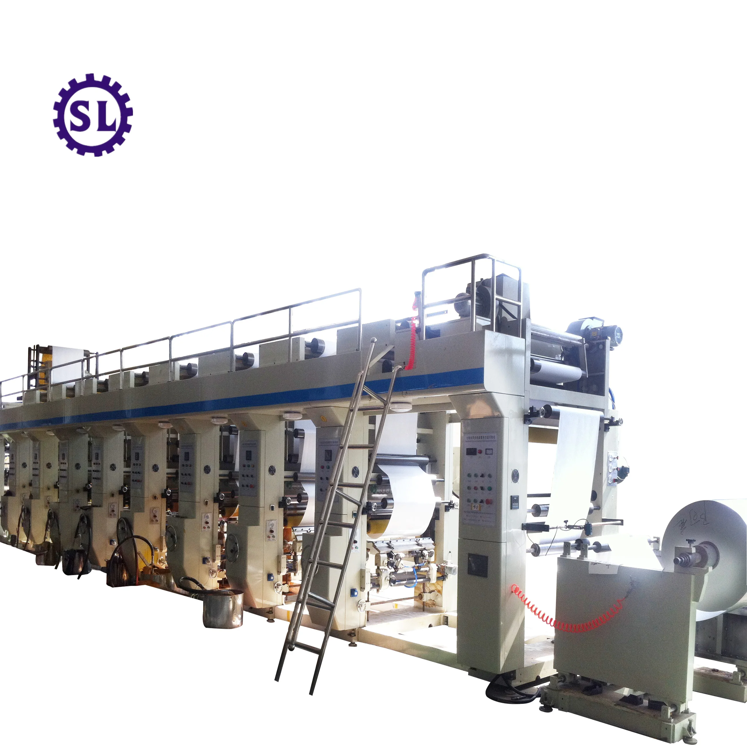 High Speed 4/6 /8 Color Rotogravure Printing Machine Roto Gavure Printing Machine For Paper Pvc Nolon Bopp Film Cheap Price