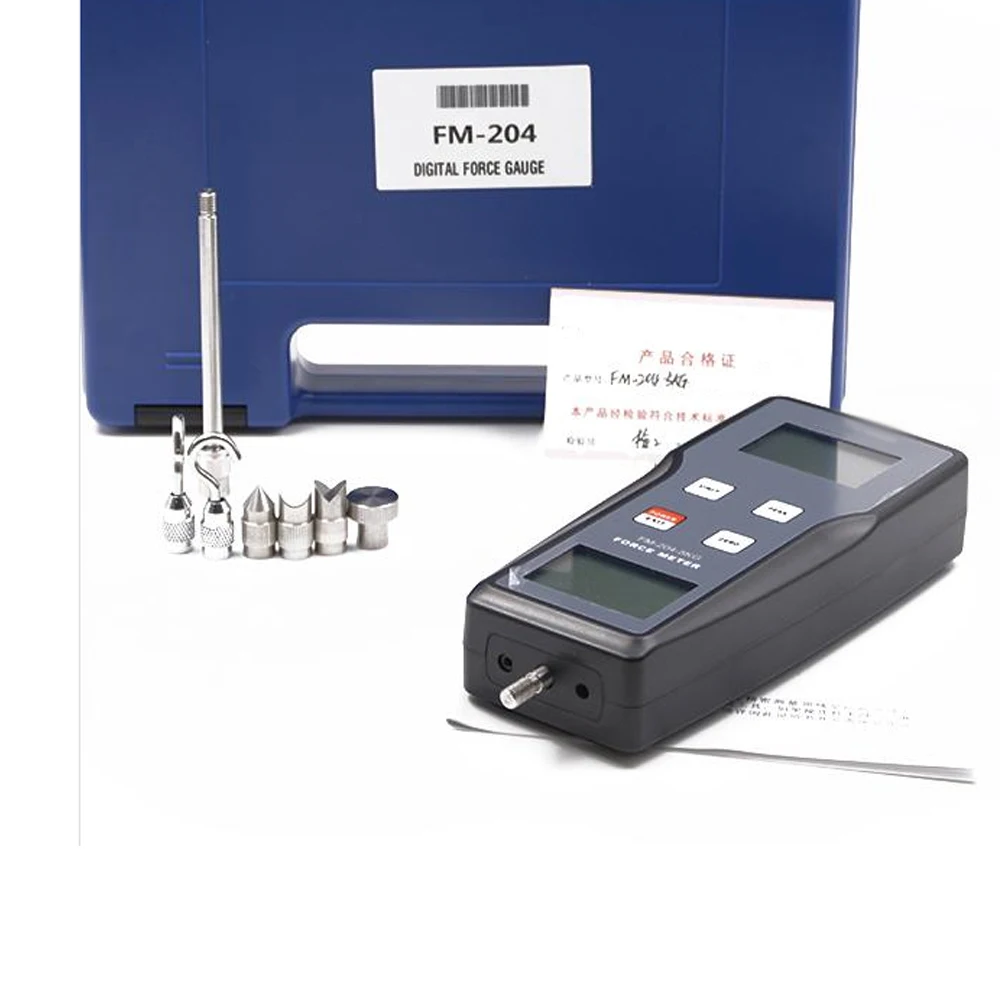 FM-204 Digital Dynamometer Measuring Instruments Thrust Analog Push Pull Force Gauge used Electronics, Building Hardware