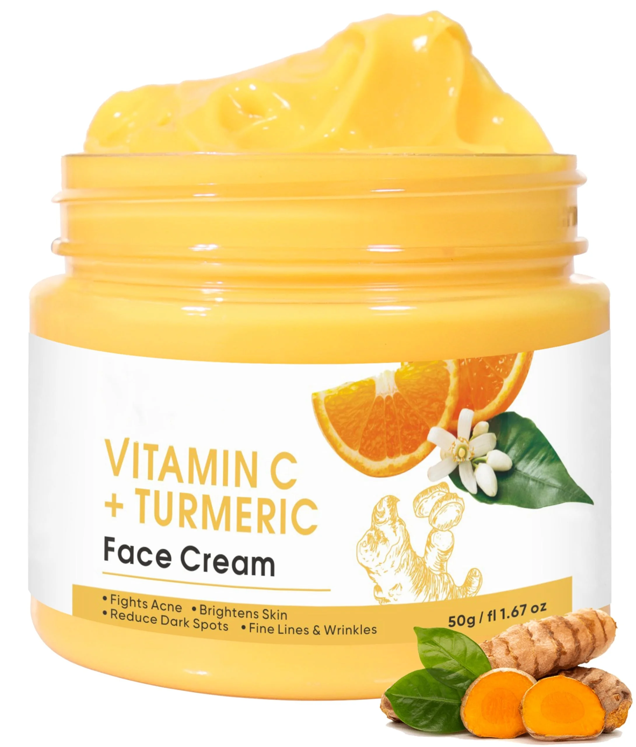 Customized Skin Care Products Acne Removal Turmeric Face Cream with Factory Price