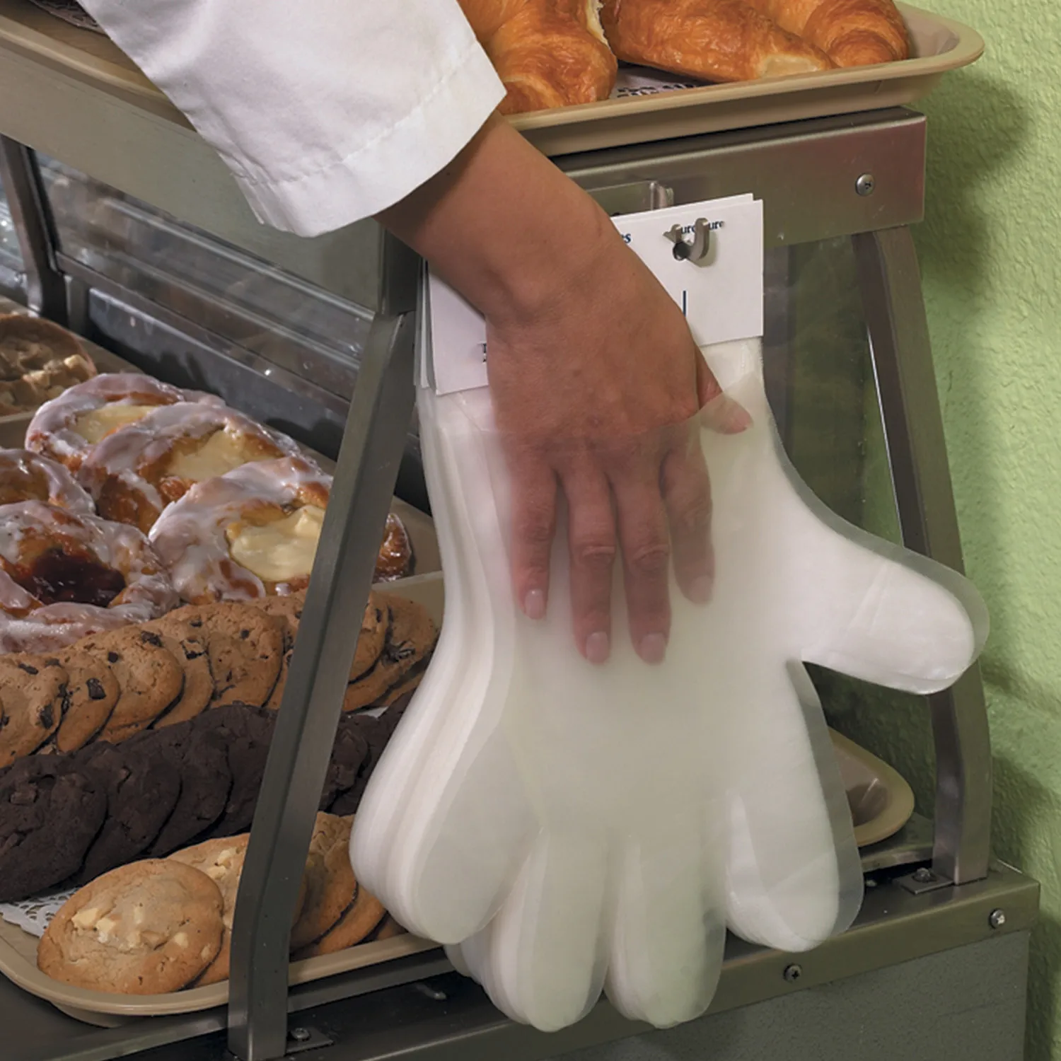 Plastic Poly Gloves Single Use Hand Covers for Food Safe Handling Preparation Kitchen Cooking