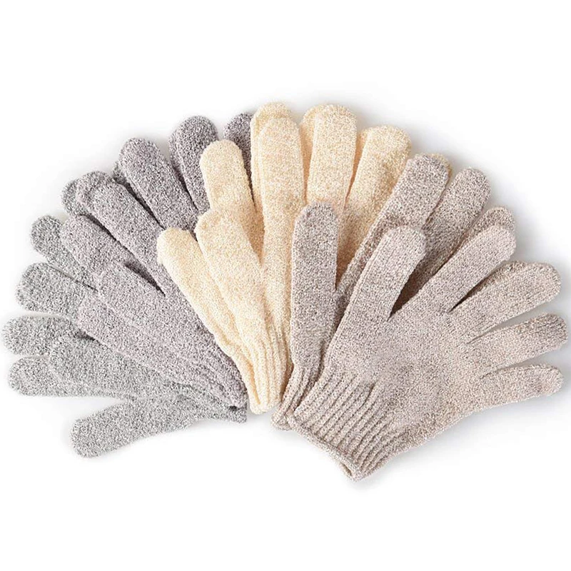 Nylon single color bath gloves exfoliate exfoliating glove remove dead skin