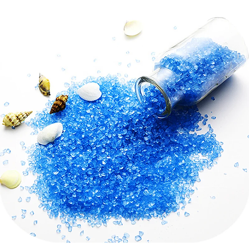 wholesale recycled colored decorative wedding vase filler glass sand for sand ceremony art bowl decor