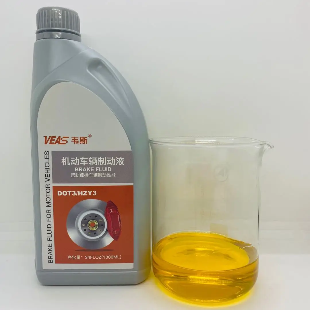 Veas Oem Brake Lubricant Hydraulic Oil Vehicle Synthetic Brake Fluid Dot3 Brake Fluid For Car
