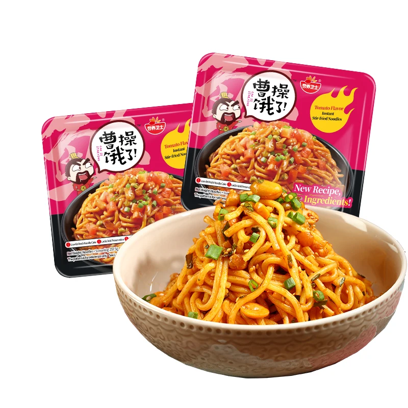 China Sells Instant Noodles Without Deep Frying and Brewed Mixed Noodles With Tomato Flavor and Rich Ingredients