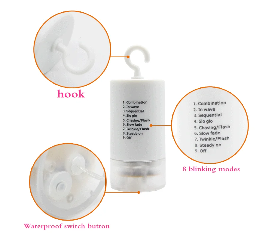 Free Shipping LED Fireworks Lamp With Battery Box Copper Lamp Outdoor Christmas Wedding Garden Decoration Fireworks Lamp String