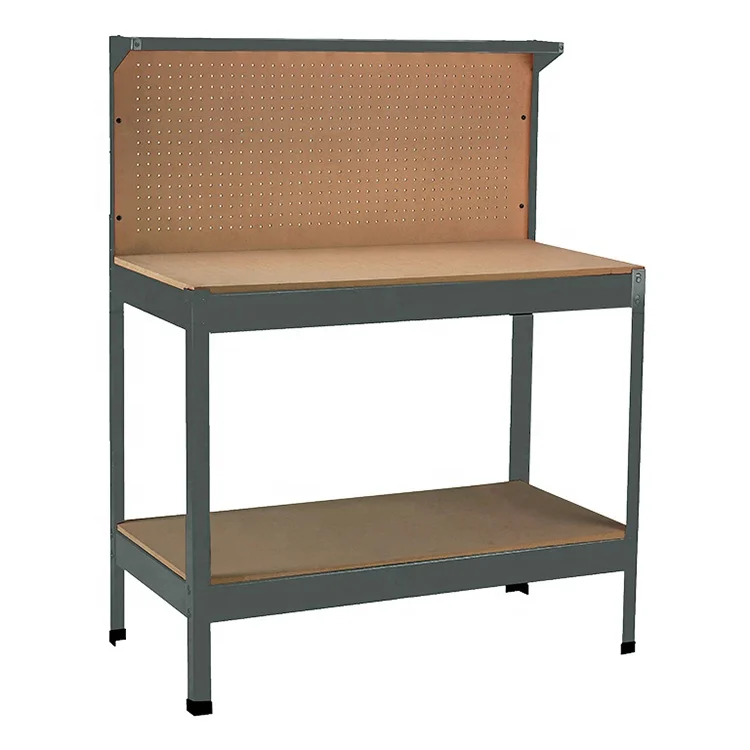 Workbench tool storage wood work bench pegboard table
