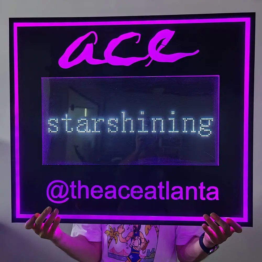 LED message board control by APP program accepted custom logo colorful lighting use for nightclub bar party