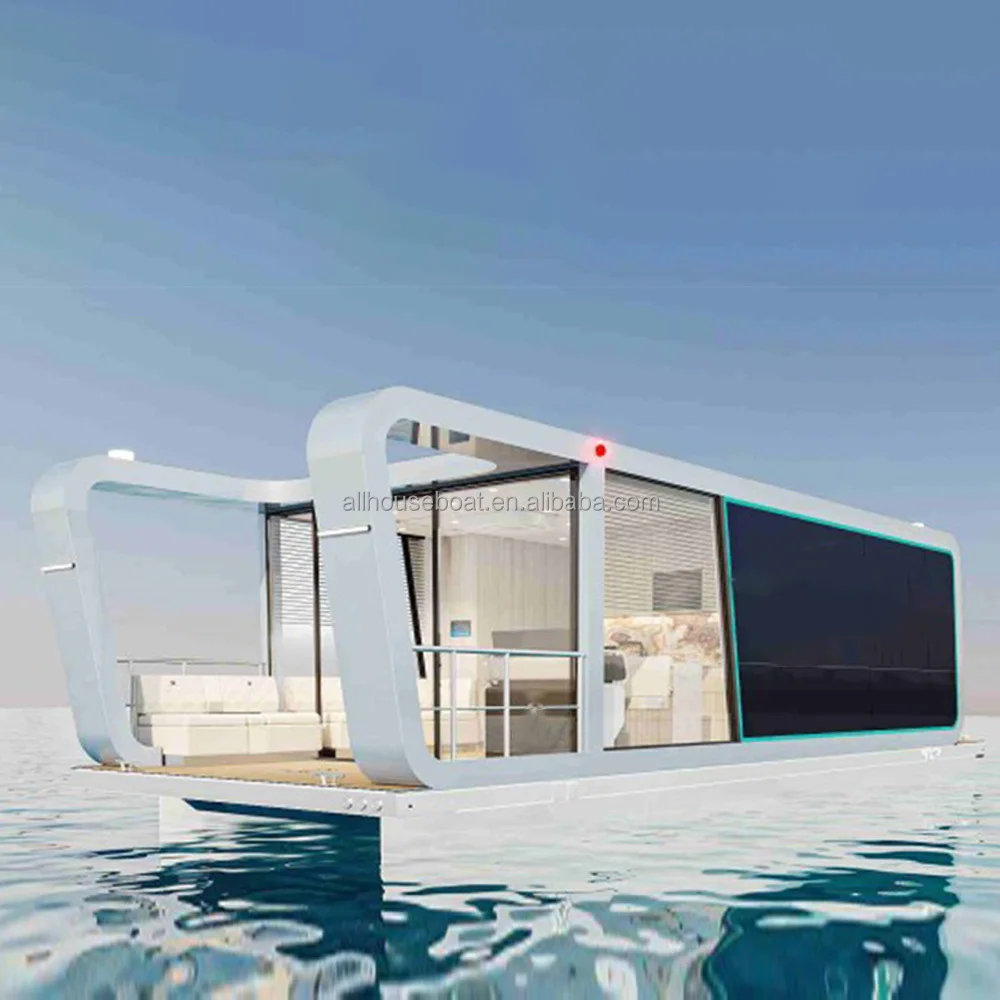 Allhouseboat New Top Design HB-40 houseboat China luxury boat house With Outboard Engine