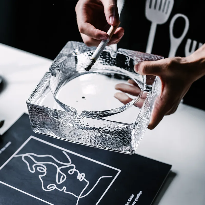 Стоящий портативный кристалл одноразовый карман винтажный CarLuxury Прохладный бездымный силиконовый костюм для сигар пепельница