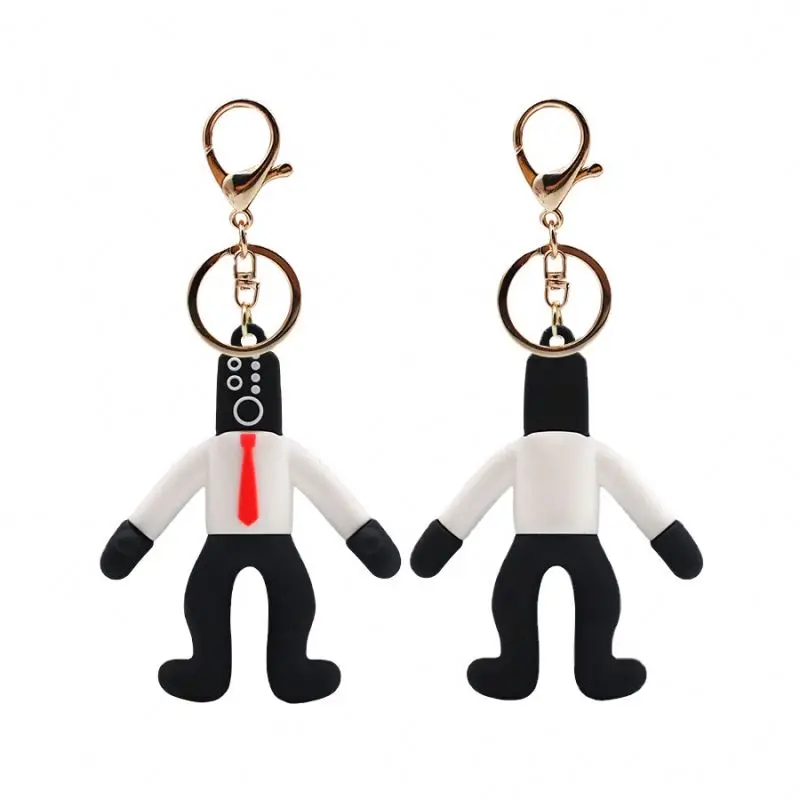 custom promotion gift Skibidi Toilet pvc keychain cartoon anime cute Man Monitor The Audio Camera Man bag pendant toy keychains