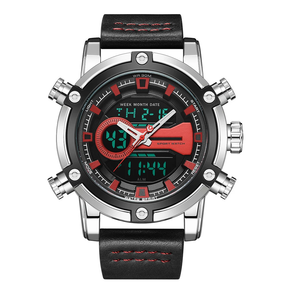 Men Watches Waterproof Sport Style Wristwatch Dual Display Male Watch For Men Clock