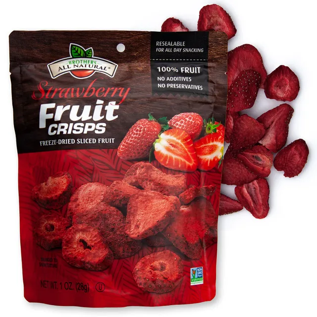 Customized Mylar Dried Pineapple Peach Strawberry Lemon Mango Fruit Freeze Dried Strawberry Packaging Bags