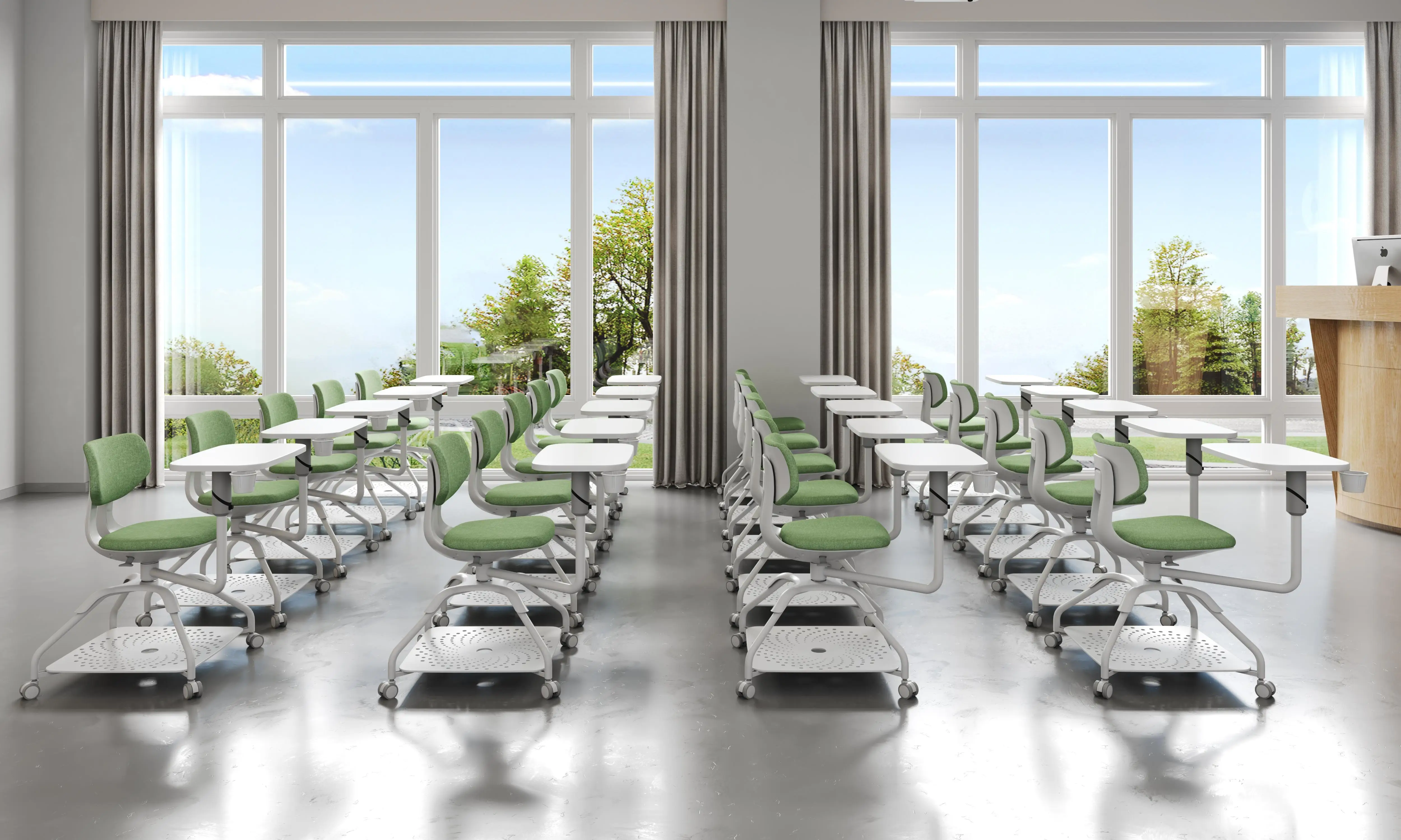 School Chair With Writing Pad