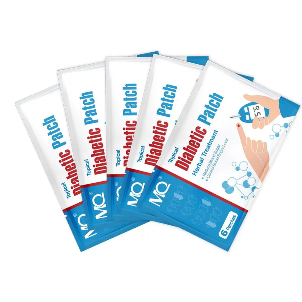 High efficiency 6Pcs Diabetic Patch Stabilizes Blood Sugar Balance Glucose Content Natural Herbs Diabetes Plaster