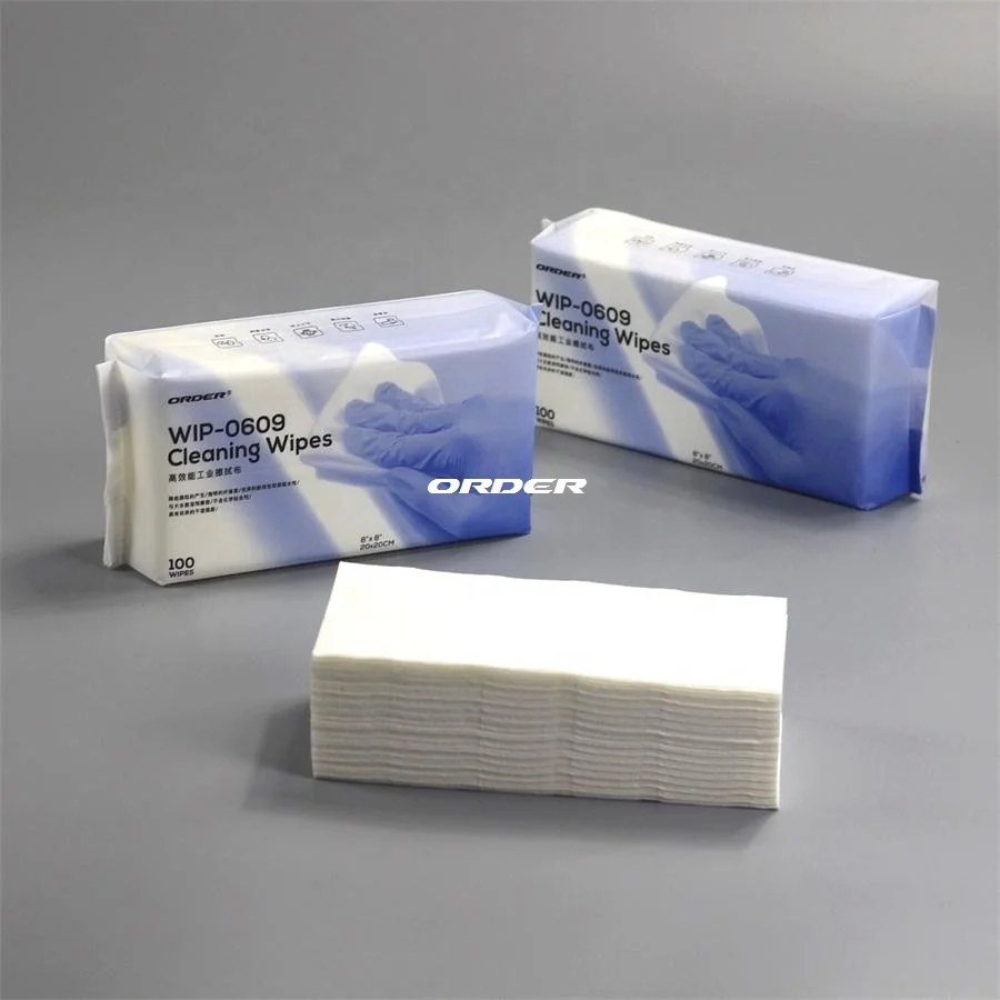 Manufacture supplier OEM critical environments light duty electronic industrial cleaning wipes rags