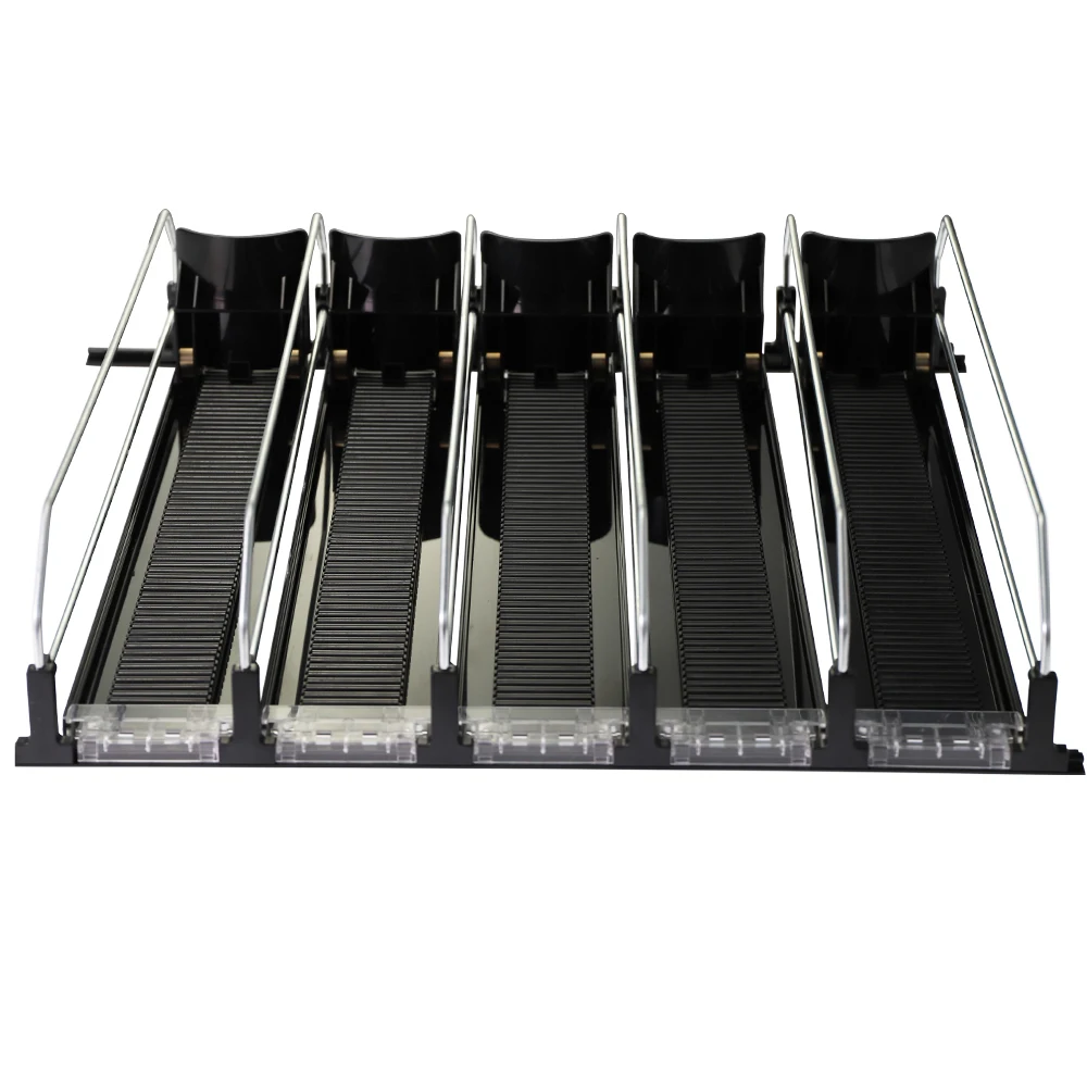 Wholesale Custom Supermarket Display Rack Plastic Flex Bottle Can Roller Shelves drink organizer for fridge