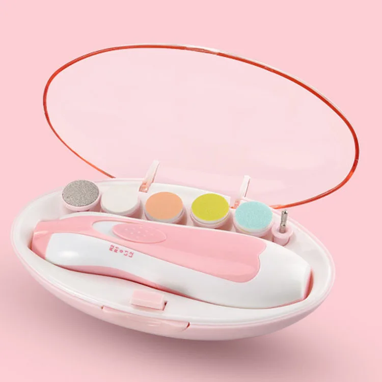 Safe Electric Baby Nail Polish Trimmer Care Kits Kid Adult Toes Finger nails Polisher