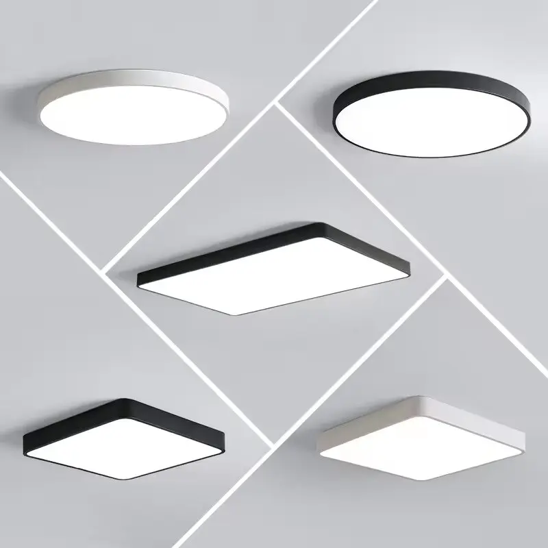 IP45 3000k 4000k 6500k  modern ultra thin led ceiling panel  light ceiling decorative recessed indoor lighting lamp for home