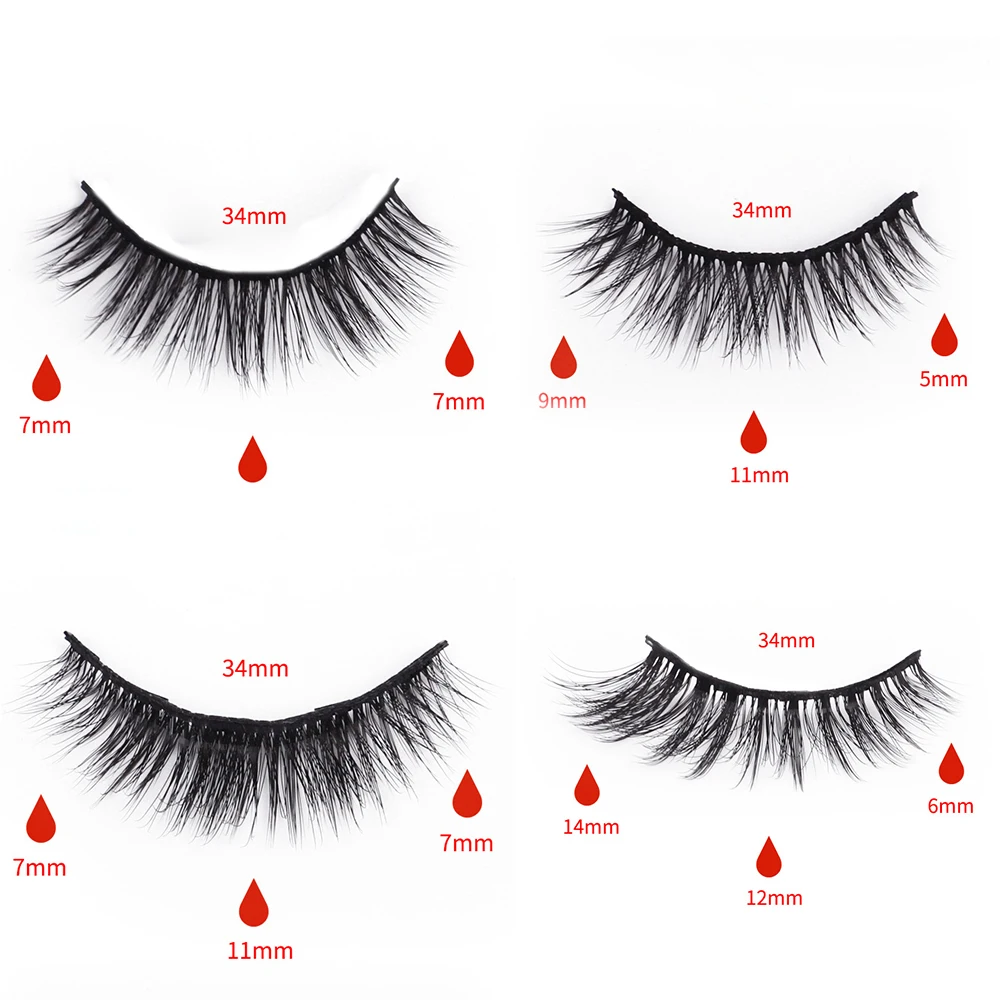 invisible magnetic false eyelashes real mink strip eyelash strip lash tweezers natural magnetic eyelashes