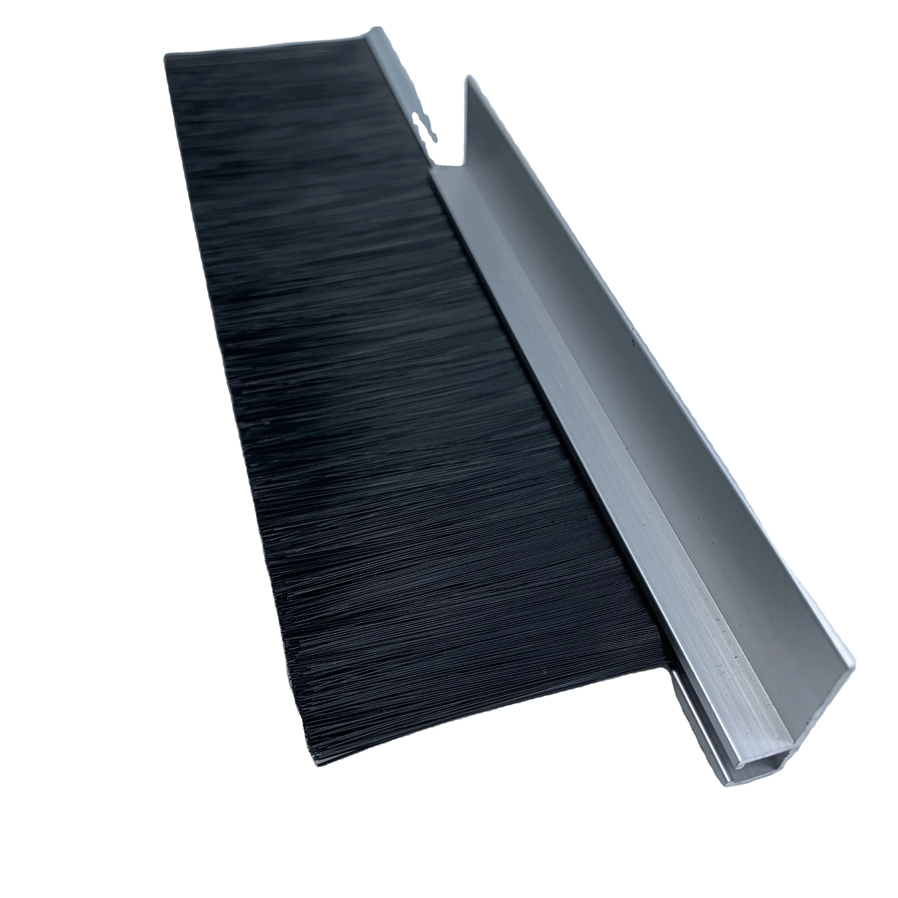  TDF щеточное алюминиевое уплотнение двери с щеткой для раздвижной Нижняя погодовая полоса