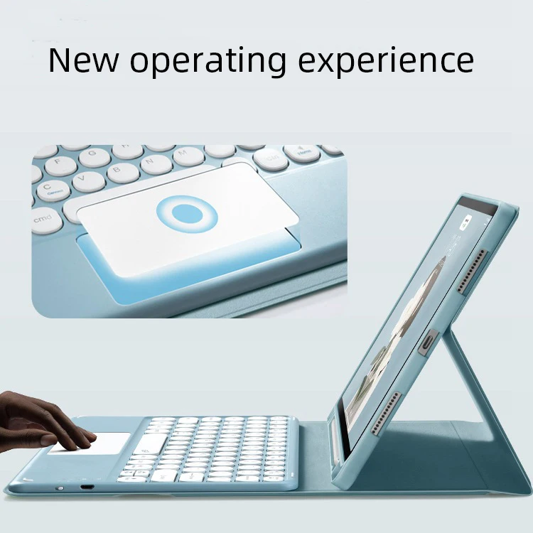 Shockproof PU Magnetic Tablet With Pencil Keyboard Case For Ipad  For Ipad Keyboard Case For Ipad Mini 6 2021 8.3inch