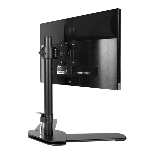 Регулируемая на 360 градусов подставка для монитора с одной длинной ручкой Настольный кронштейн Vesa для компьютера для ЖК-дисплея 14-27 дюймов