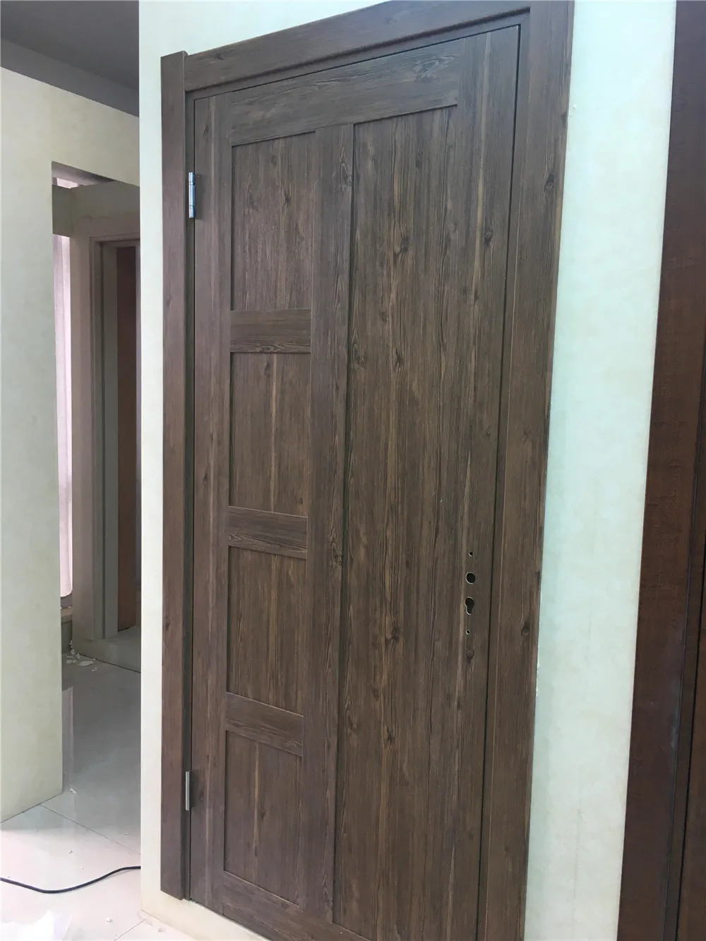 waterproof wpc material interior door, pvc coated surface door design UAE, Dubai, Oman wpc door