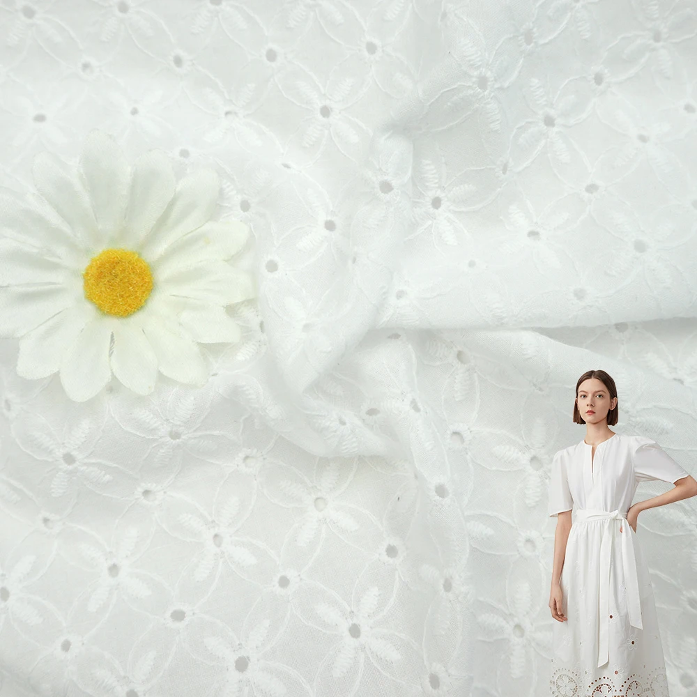 Designer french net chemical perforated african 100 cotton voile embroidery lace fabric for Nigeria wedding dresses