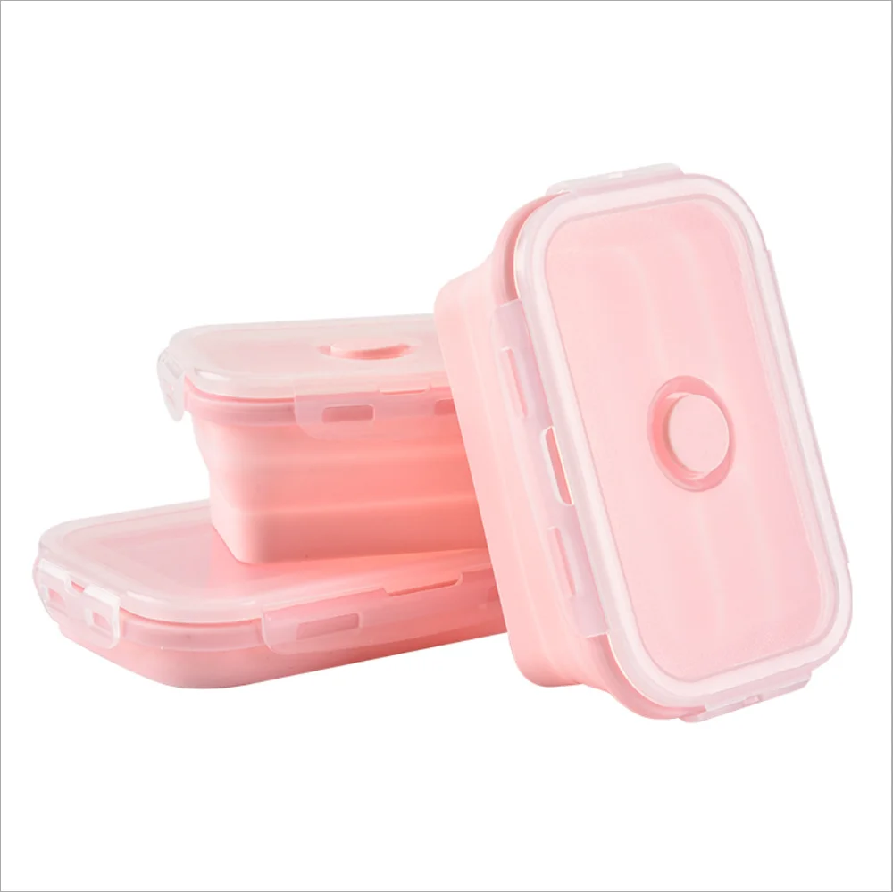 100% Food Grade Durable Insulated Airtight Collapsible Food Storage Container Lunch Box for Kids