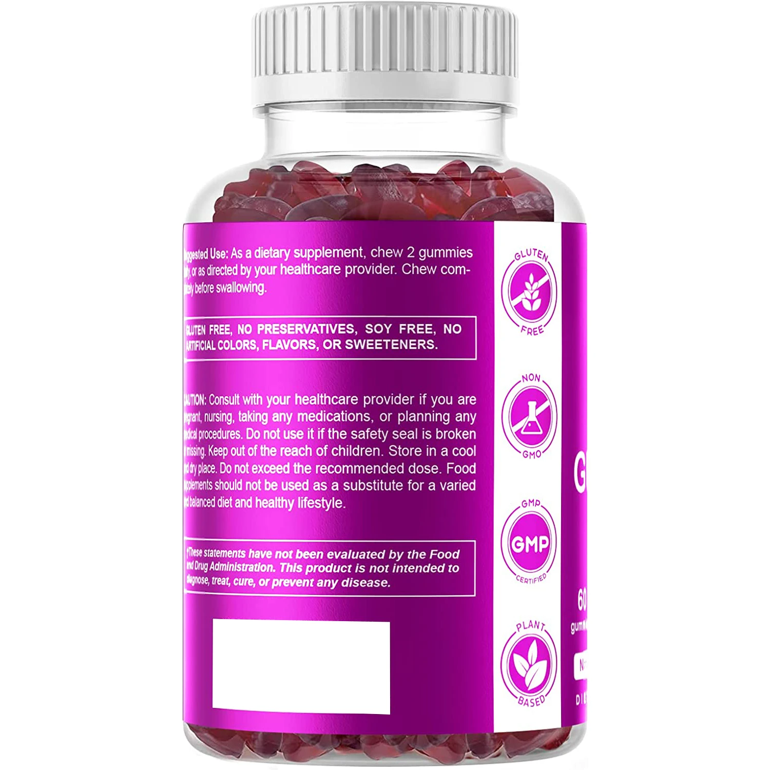 Оптовая продажа вегетарианские биотиновые и коллагеновые жевательные резинки биодобавки cheveux biotin