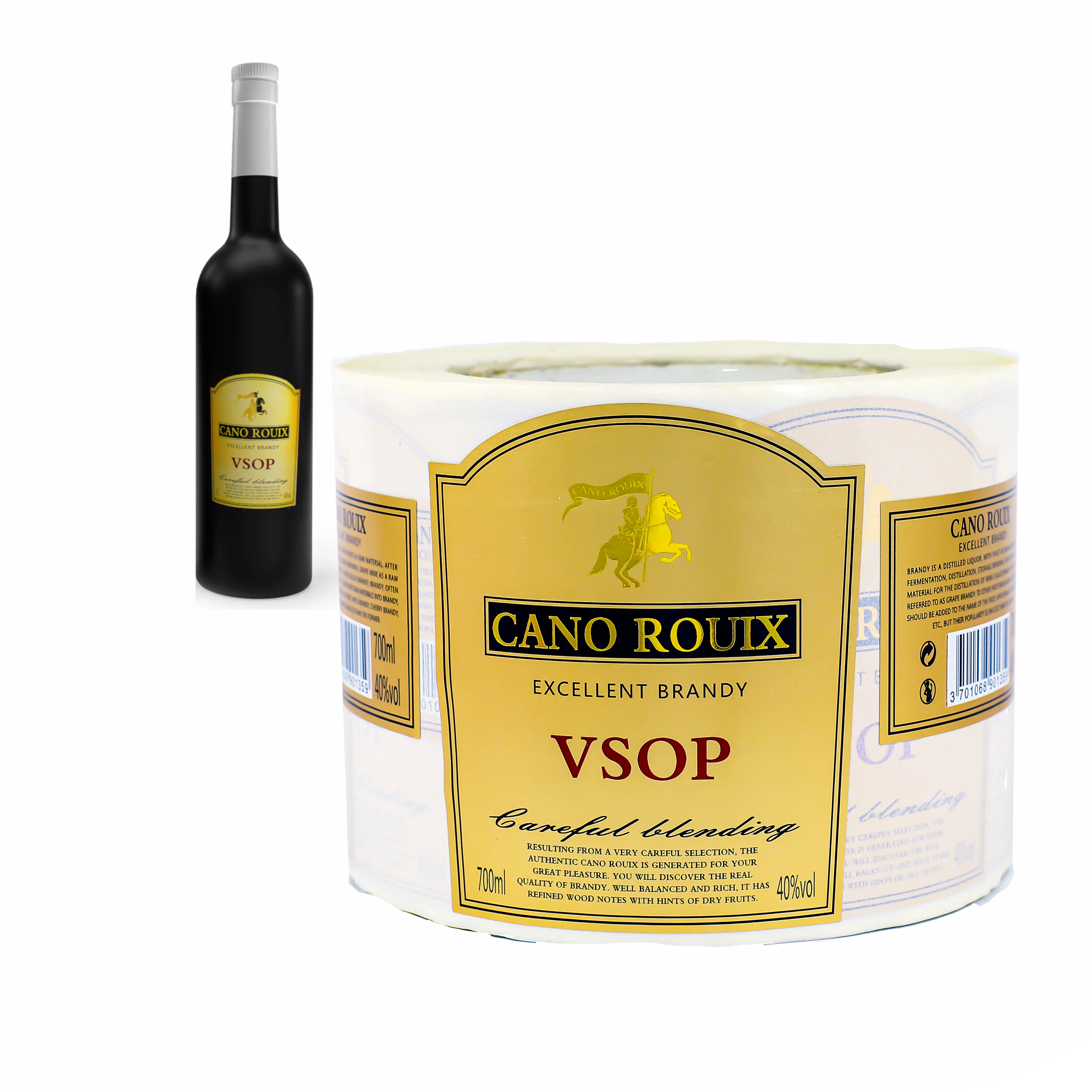 Customized Roll Label Product Printing Pack Logo Custom sticker wine sticker