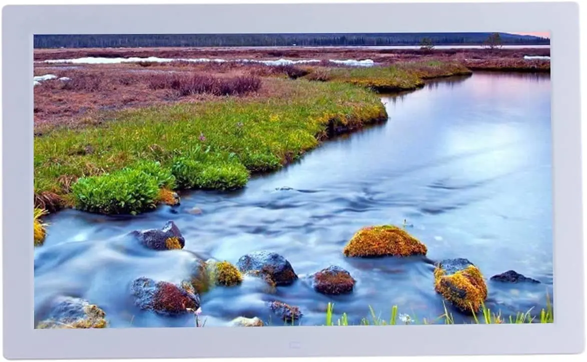 18.5 inch HD digital photo album frame, wall-mounted advertising player video player, resolution of 1366X768 with motion sensor