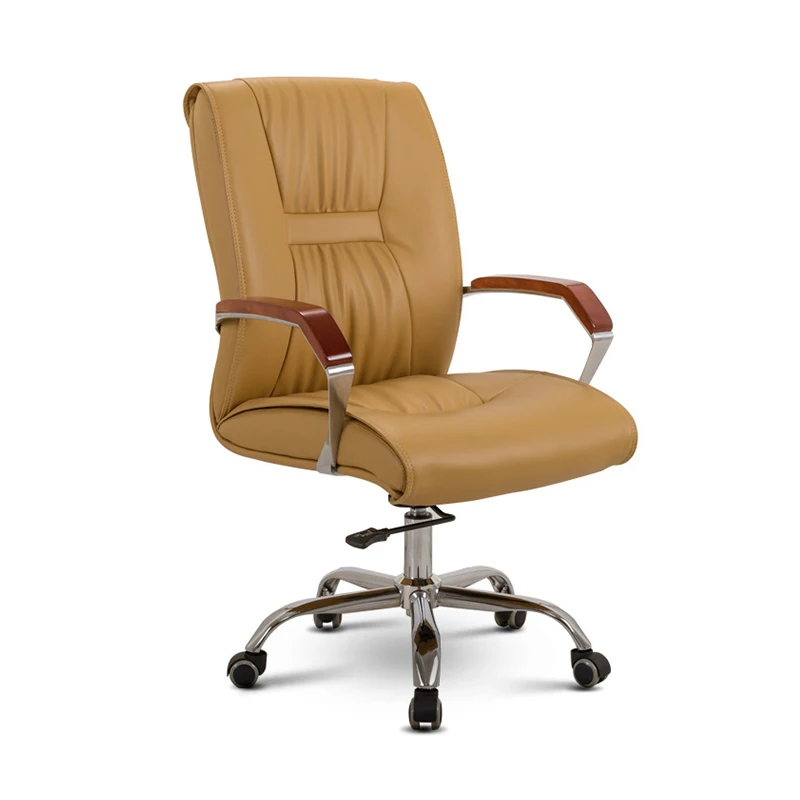 Фошань директор с высокой спинкой эксклюзивный PU кожаный офисный письменный поворотный стул фиксированный