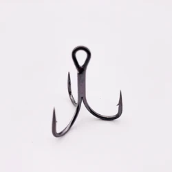 ST46 1000pcs/bag 3x Stainless Steel High Carbon Treble Hooks Strong Fish Light Fishing Hook Treble