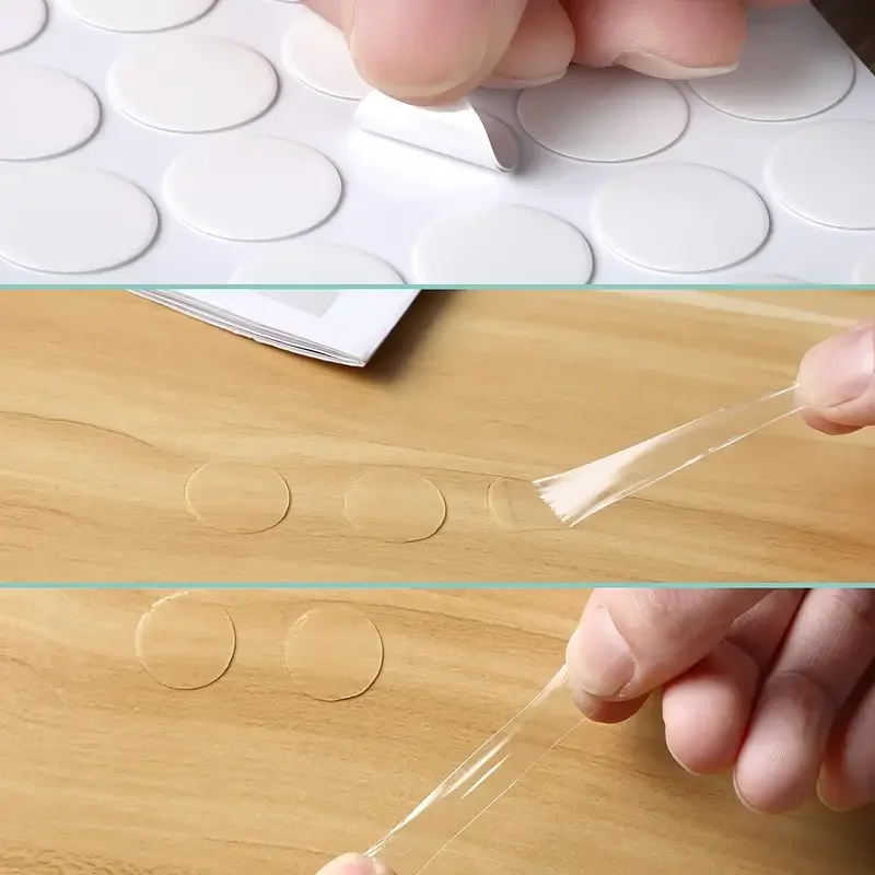 Double-Sided Acrylic Adhesive Dots Tape Clear Dots Glue Stick Anything Anywhere Instantly Transparent Round Tag Stickers