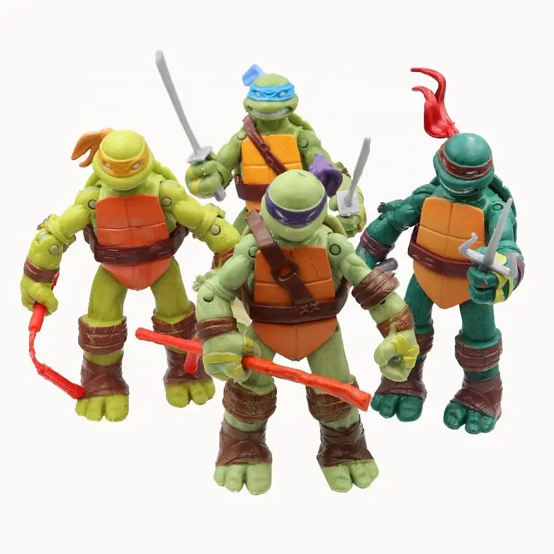 Best Selling 4pcs/lot-pvc Toys Movie Game Characters Turtles Action Figure Pvc Toys