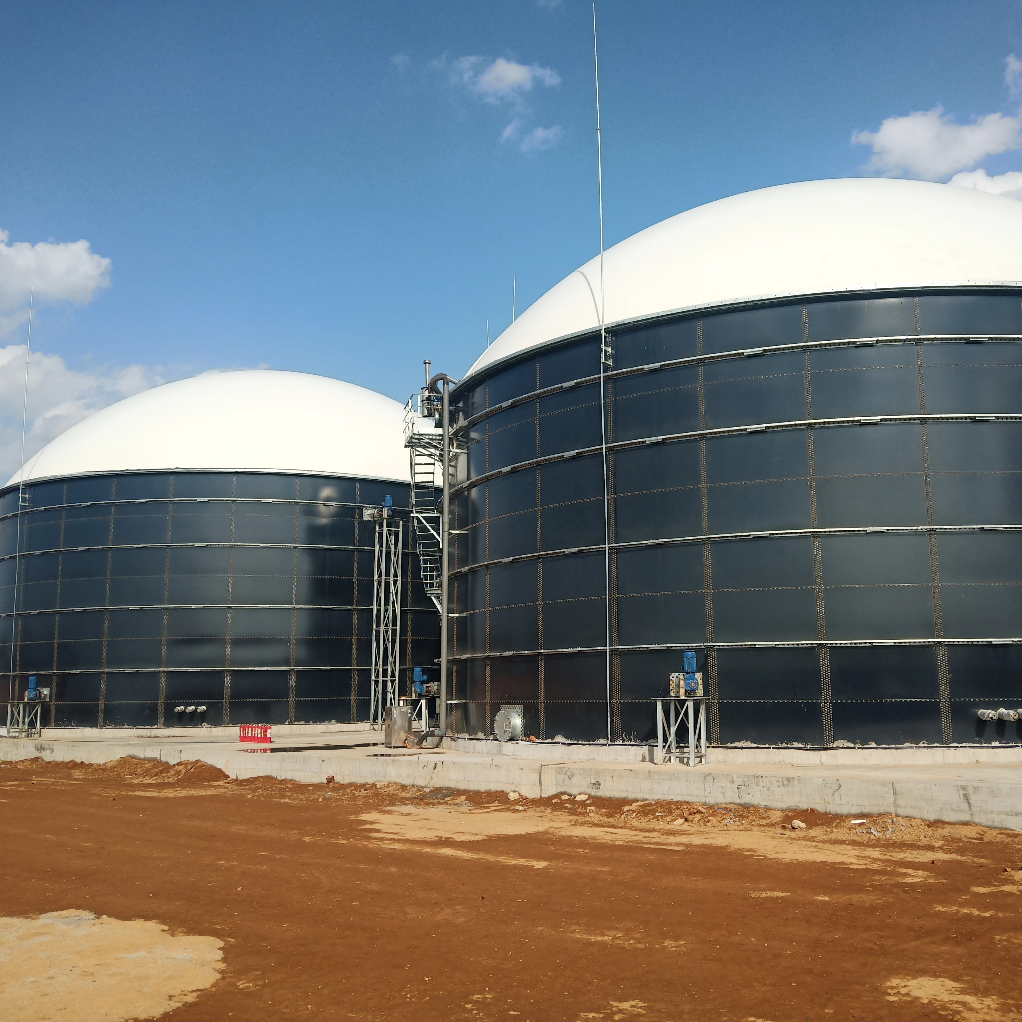 World Popular High Effciency Enamel Assembled/GFS/water storage Tank Biogas Container for Biogas engineering Biodigester