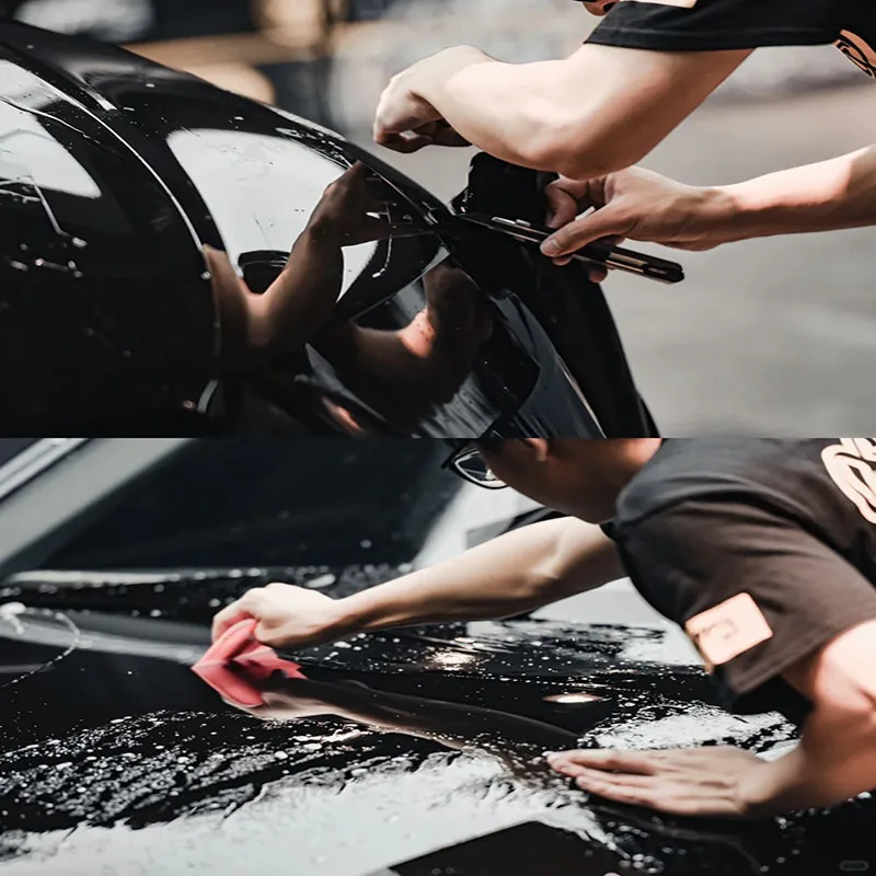 Wholesale Price PPF TPH TPU Glossy Black Car Wrap Film Self Healing Anti Scratch Car Paint Protection Film For Car Body