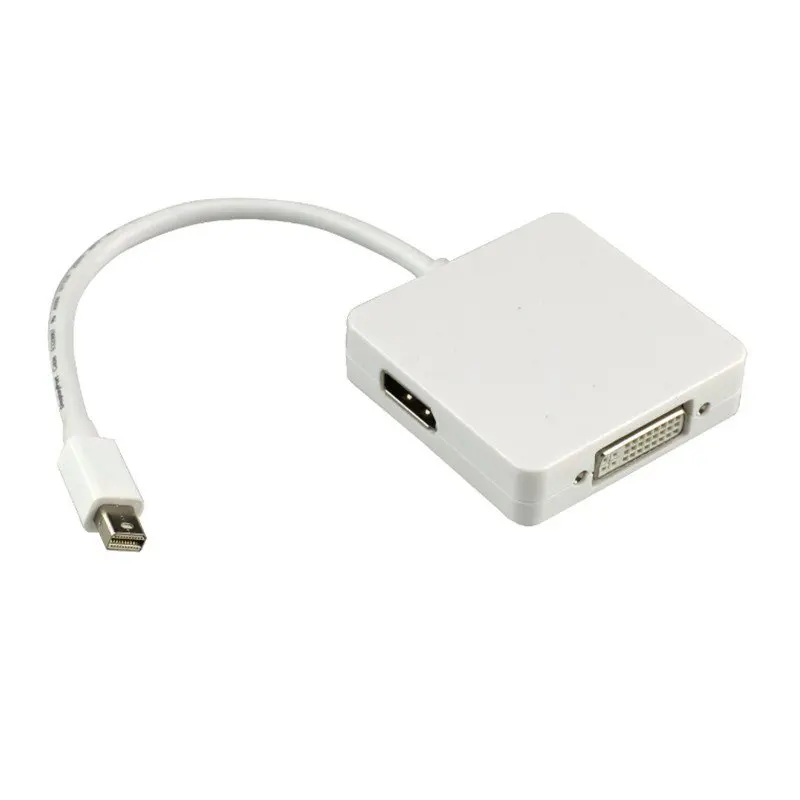 3 в 1 Кабель-адаптер mini Displayport DP-DVI HM DP, порт дисплея «штырь-гнездо» для Mac Macbook Pro Air