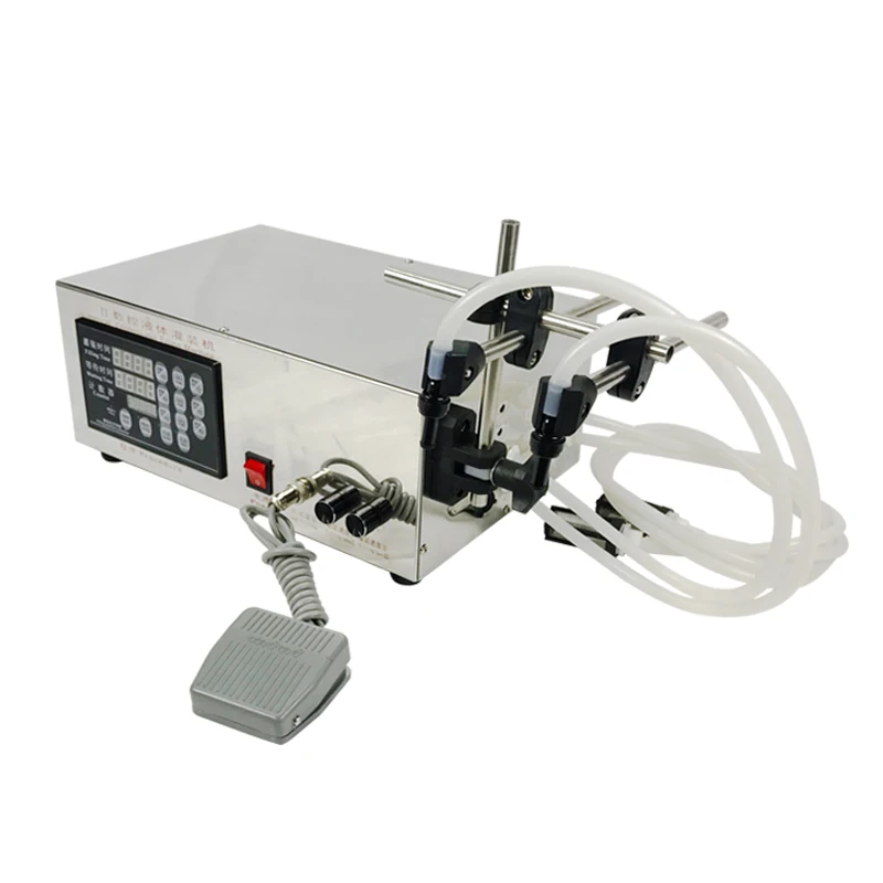 Double-head small numerical control filling machine semi-automatic liquid filling machine liquid quantitative filling machine