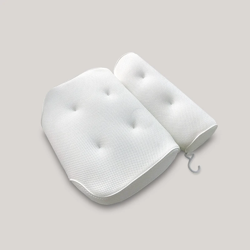 Ergonomic comfortable bathtub pillow 3D air mesh breathable Luxury home Spa Bath Pillow
