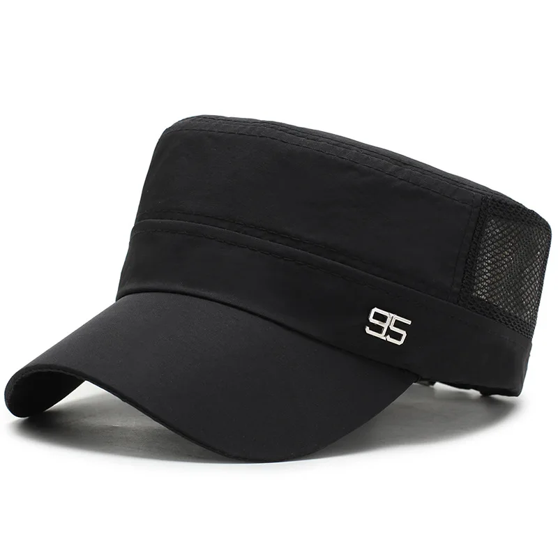 Plain custom flat top military caps and hats army cap hat