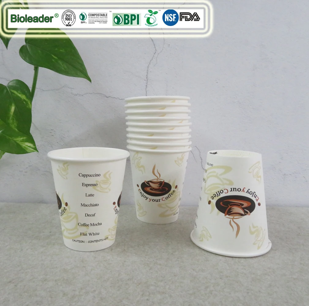 OEM Disposable Paper Coffee Cups with Lids, Insulated To Go Coffee Cup for Hot Beverage Drinking Cup for Home Party