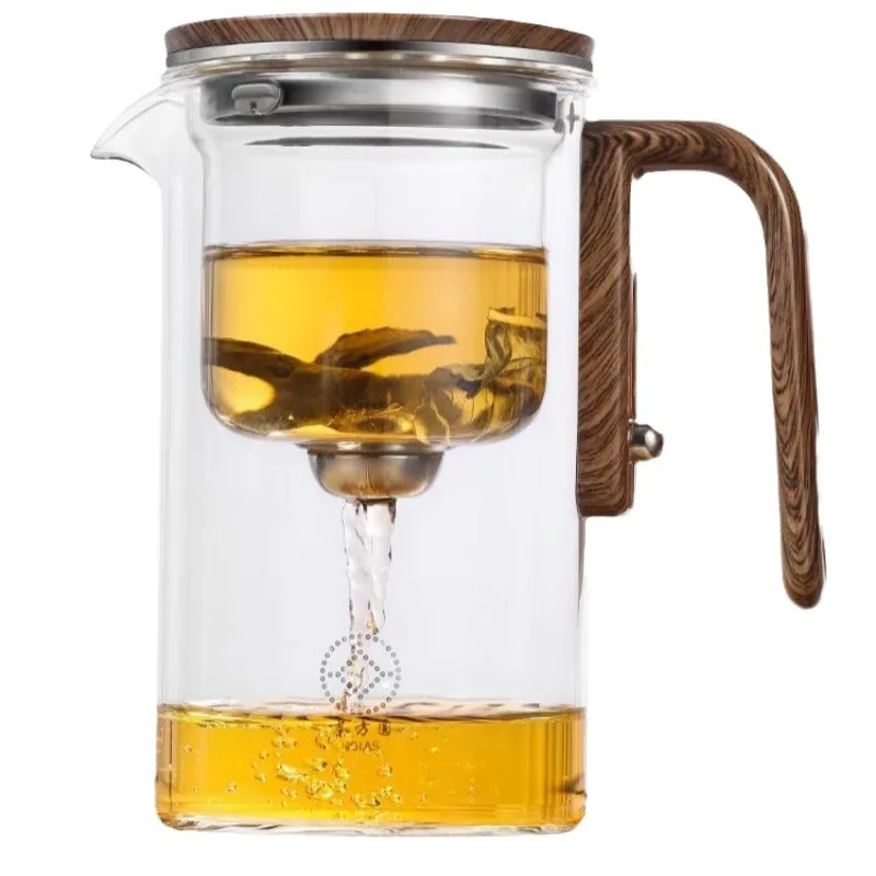 High quality high borosilicate glass teapot with infuser Glass heat resistant filter tea cup