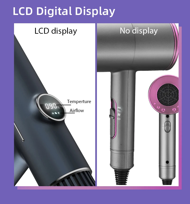 2022 model rev air hair dryer Leafless 2000W BLDC Brushless Hair Blow Dryer Professional Salon Ionic High Speed Hair Dryer