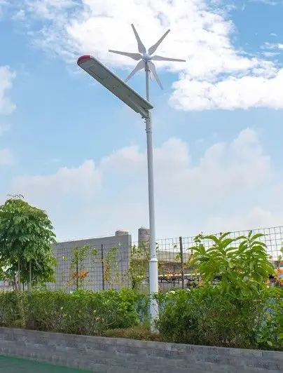 High Brightness Wind Hybrid Solar LED Street Light INTEFLY Factory Supply 12V/300W Wind Turbine Solar Hybrid LED Street light