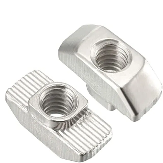 China Supplier Industrial Square Aluminum Profile Drop in T Slot Sliding T Nut