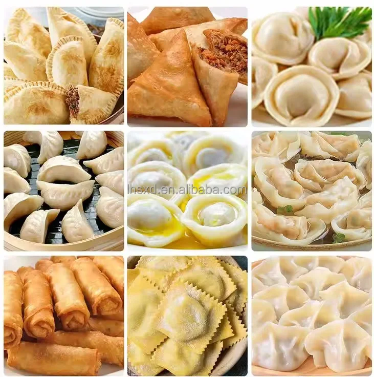 Grain product making machine samosa dumpling spring roll pelmeni making machine