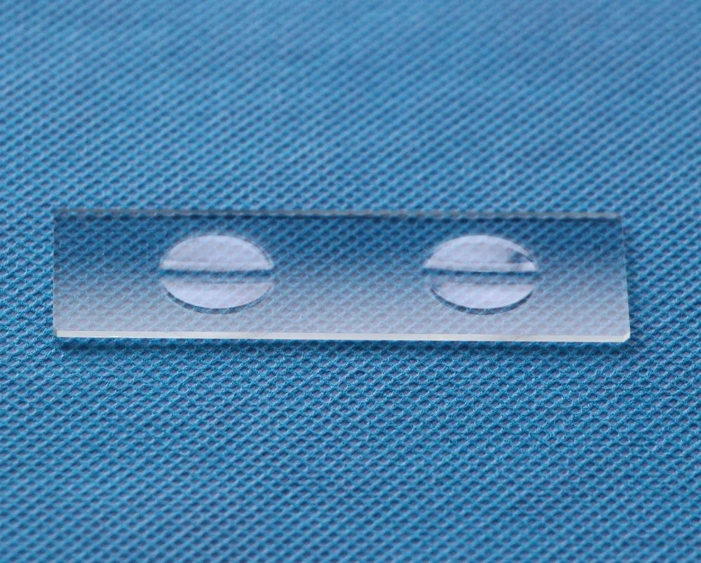 Glass 7104 Two well concavity slides double Depression Concave Microscope Slide